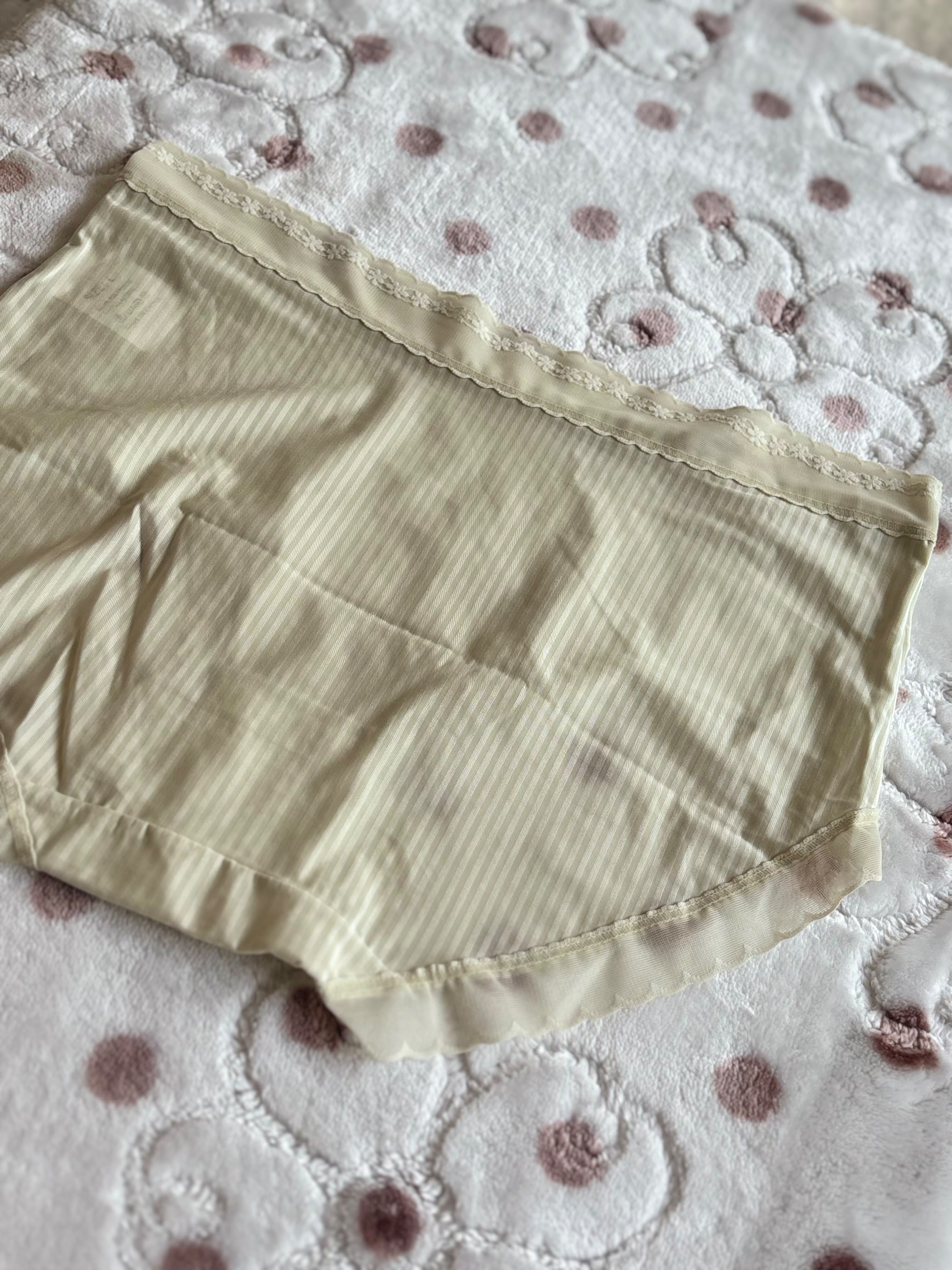 Ribbed lace seamless panty 🎀 TP33