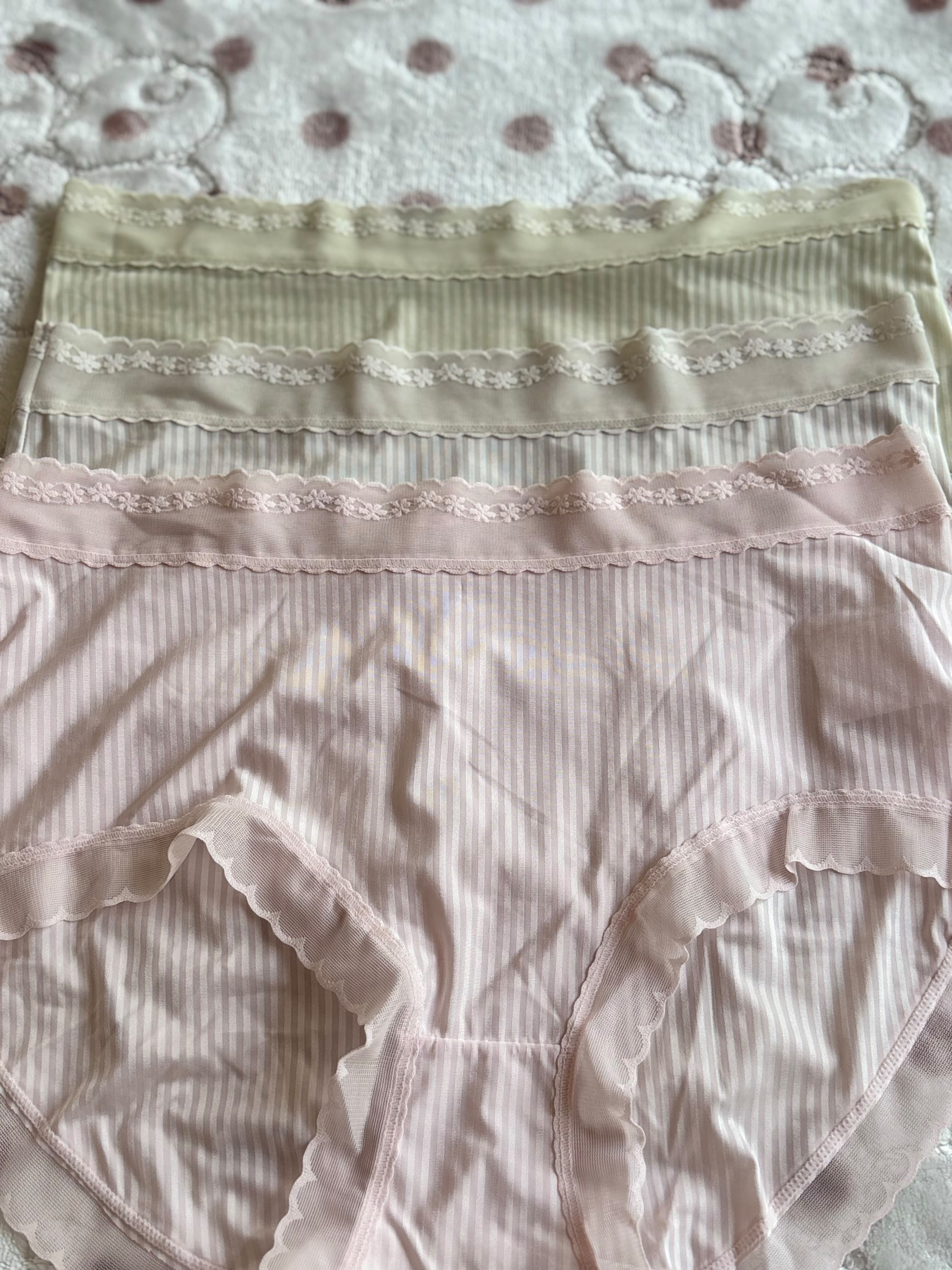 Ribbed lace seamless panty 🎀 TP33